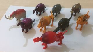Meteorbs (set Of 8) - Motu,  He - Man.  With Rare Comet Cat.  With Card Backs.