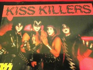 Rare Kiss,  " The Elder " Killers,  Japanese Fold Out Pamphlet 1982 Eric Carr Owned
