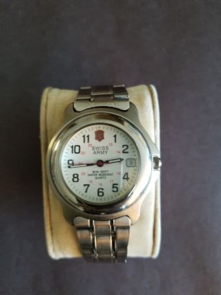 Swiss Army Vintage Stainless Steel Quarts Mens Watch