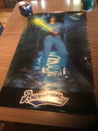 Vintage Nike Baseball Poster Power Alley Dale Murphy Atlanta Braves Make N Offer