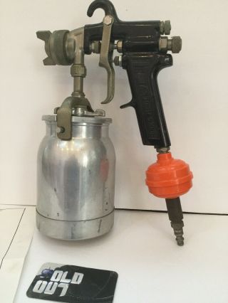 Vintage Binks Model 7 Spray Gun 36 Sd Tip,  81 - 520 Pint Siphon Cup