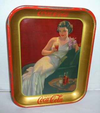 Rare,  Vintage 1936 Coca - Cola Serving Tray