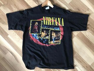 Vintage 1997 Nirvana T Shirt Mens Large Single Stitch