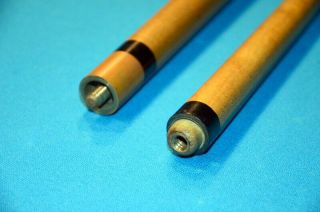 Vintage Rich Q Pool Cue - 4 points,  factory sticker,  1970s,  great example 5