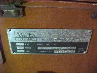 Vintage Ampex 601 Portable Reel To Reel Tape Recorder 7