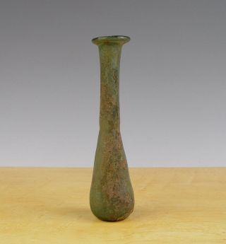 Antique Roman Perfume Flask 1/2th C Excavated Iridicent