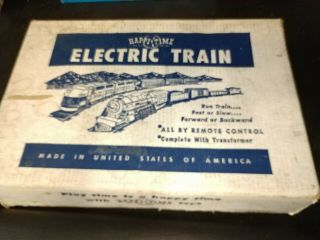 Happi Time Electric Train Set Vintage Tin Cars Louis Marx