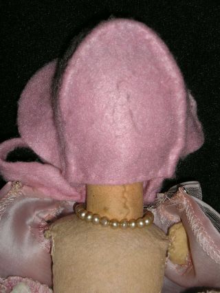 RARE Early 1920 ' s Miniature Lenci Boudoir Lady in Pink 19 inches 12