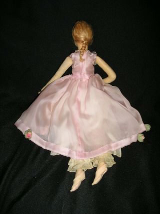 RARE Early 1920 ' s Miniature Lenci Boudoir Lady in Pink 19 inches 9