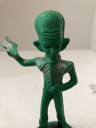 Vintage Rare 1950 ' s Miller Alien Mars Sci Fi monster Waxy Blow mold Great Shape 5