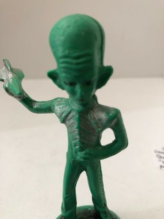 Vintage Rare 1950 ' s Miller Alien Mars Sci Fi monster Waxy Blow mold Great Shape 8