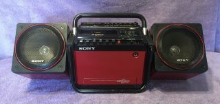 Vintage Rare Sony CFS - 700 AM/FM Stereo TranSound Boombox 10