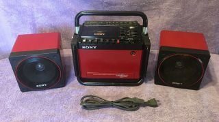 Vintage Rare Sony CFS - 700 AM/FM Stereo TranSound Boombox 2