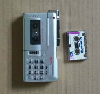 Vintage Sony M - 560v Micro Cassette Voice Recorder Microcassette - Corder