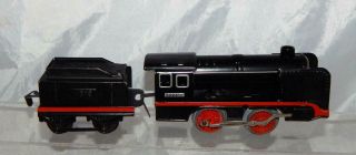 CLEANEST Vintage O TIN DISTLER Steam Freight Set BOXED WindUp clockwork Runs 7