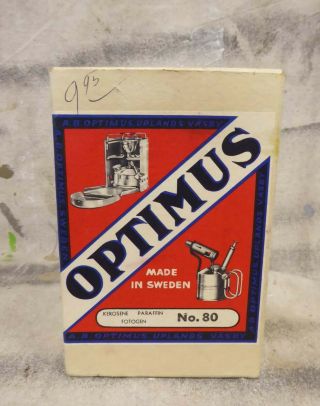 vintage OPTIMUS 80 Backpacking Camping Mountaineering Cook STOVE 6