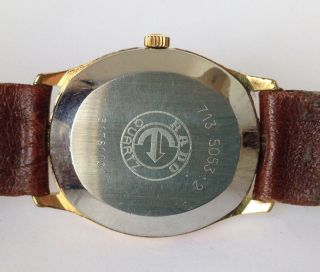 Men ' s / Unisex Vintage RADO Custom Quartz Watch.  30mm Case.  Gold Dial. 8