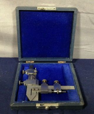 Vintage Brown And Sharp No.  580 Gear Tooth Vernier Caliper Made In Usa With Case