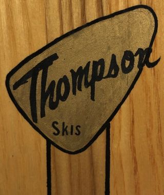 Vintage 1950’s Ash wood THOMPSON SKIS Water Ski Downhill Salesman Sample 2