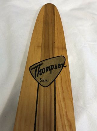 Vintage 1950’s Ash wood THOMPSON SKIS Water Ski Downhill Salesman Sample 6
