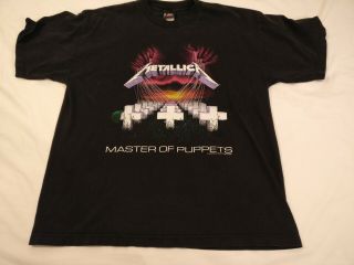 Metallica Vintage 1994 Master Of Puppets T - Shirt - Size Xl - Rare 2 - Sided Giant