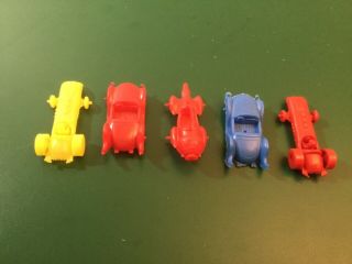 5 Vtg Wacky Races Cars Dick Dastardly Peter Perfect Penelope Cereal Box Premium 5