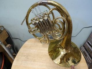 Vintage Conn 6d Double French Horn W\case