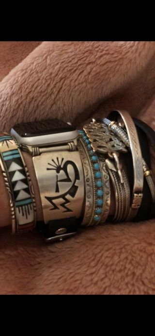 APPLE WATCH BANDS/Vintage/Native American/Sterling Silver 3