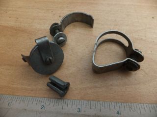 Vintage Sturmey Archer 3 or 4 Speed Cable Guide/Pulley Wheel and fulcrum clip 4