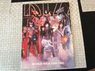 Rare Kiss World Tour 1980 - 81 Concert Programme Immaculate