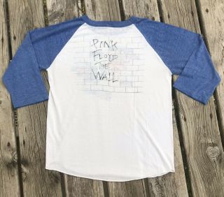 Vintage Pink Floyd Shirt The Wall Raglan M Roger Waters USA Psychedelic 4