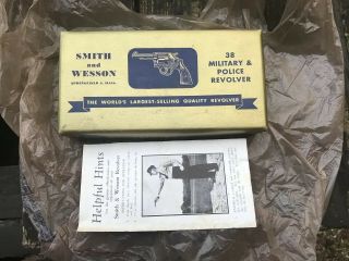 Vintage Smith & Wesson M&p Military & Police Gold Raised Graphics Box