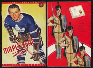 1941 Toronto Maple Leafs Gardens Program Playoffs Vs Bruins Vintage Hockey Nhl
