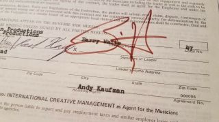 Barry White Signed Vintage Concert Contract - 1979 Detroit Show 4