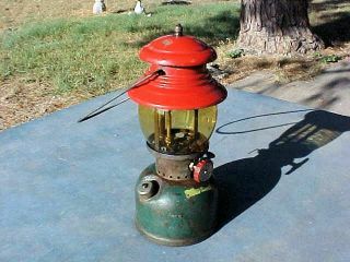 Vintage Coleman Lantern 200a 1951 Christmas Lantern 6/51 Red And Green