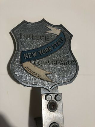 Vintage York State Police Conference NY License Plate Badge 2
