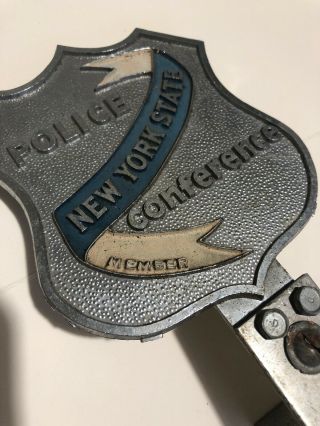 Vintage York State Police Conference NY License Plate Badge 6