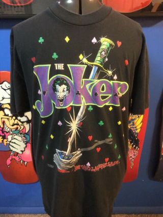 Vintage 1989 Dc Comics Joker Shirt Batman Movie Single Stitch 50/50 Stedman
