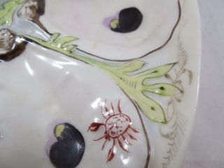 Antique Union Porcelain UPW Clam Shape Oyster Plate 4