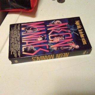 Vintage Vhs Tape Neon Maniacs RARE CULT Horror 3
