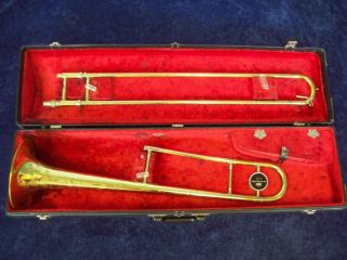 Solid Quality Vintage King Cleveland 605 Usa Slide Trombone,  King Case