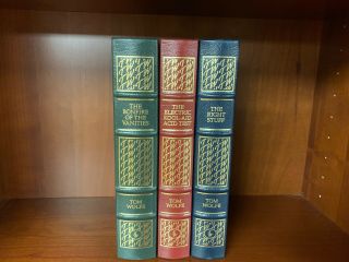 Easton Press - Tom Wolfe 3 Volume Set - The Right Stuff - Rare - Near