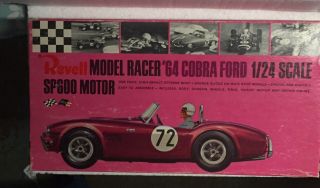 Revell Model Racer 64 Cobra Ford 1/24 Scale With Sp600 Motor Rare