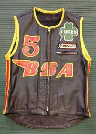 Vintage Bsa Flat Track Race Vest