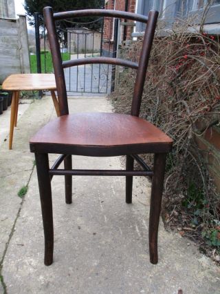 Fab Antique Vintage Bentwood Bistro Cafe Chair Mundus And J & J Kohn Poland