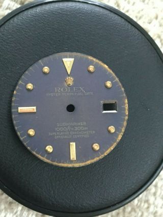 Rolex Submariner Faded Dial For 16808 And 16803 Vintage Yellow Gold Watch