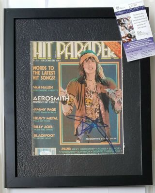Steven Tyler Signed 8x10 Photo Jsa Autograph Aerosmith Rock Musician Vintage
