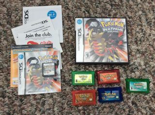 Pokemon Platinum With All Gba Pokemon Games Very Rare All