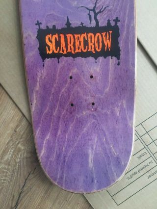 1996 NOS vintage skateboard Scarecrow Misfits Danzig Zorlac Skull skates 7