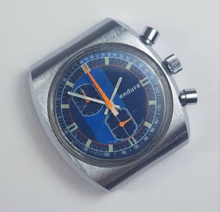 Endura Chronograph Chronometer Military Mens Swiss Watch 4
